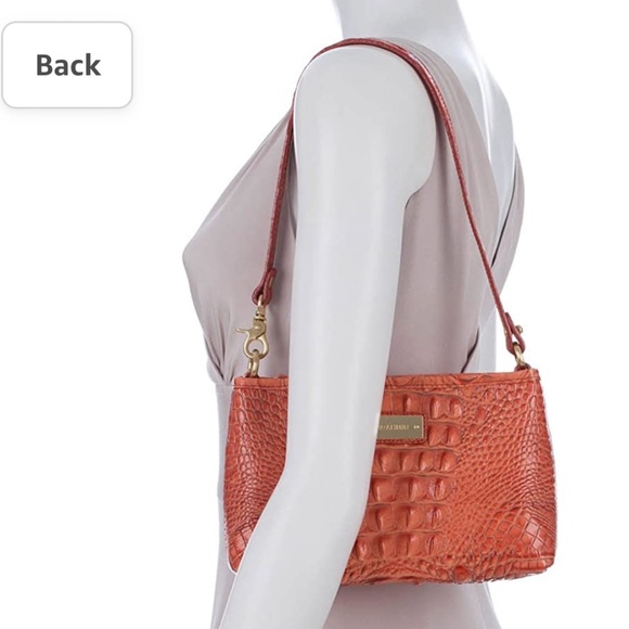 Brahmin Melbourne Tulle Mini Bag.  Orange - Picture 15 of 16